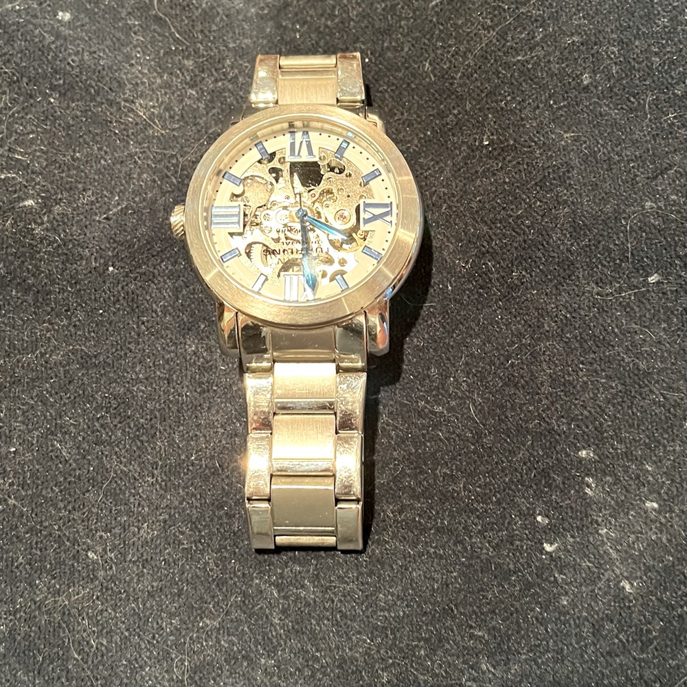 Mens large face precision watch